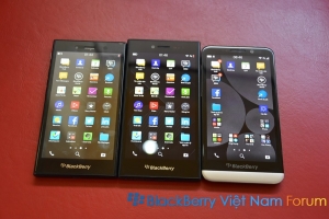 Hình ảnh so sánh bộ ba BlackBerry full touch - Thiết kế theo xu hướng thời đại